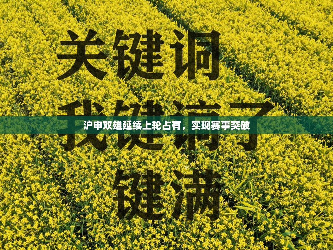 开云APP-沪申双雄延续上轮占有，实现赛事突破  第4张
